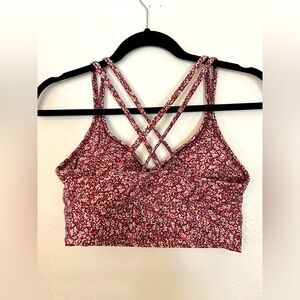 MADEWELL- MWL Flex Strappy Sports Bra in Cottage Garden